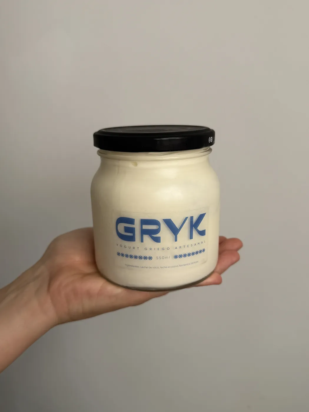 Frasco de yogurt griego GRYK de 550 ml
